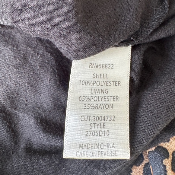 Max Studio leopard print pleated winter chic midi skirt - Picture 8 of 8